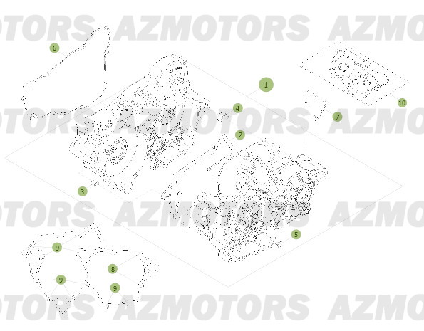 Carter AZMOTORS PiÃ¨ces BETA RR 2T 250 - (2013)