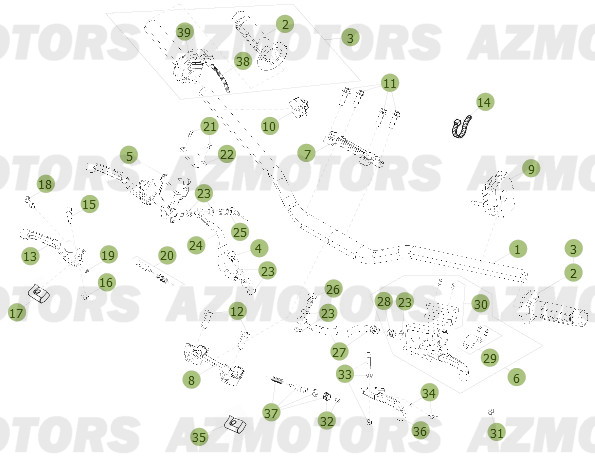 GUIDON RR - BETA pour COMMANDES - GUIDON de RR-2T-250-13 GUIDON RR - BETA pour COMMANDES - GUIDON de RR-2T-250-13