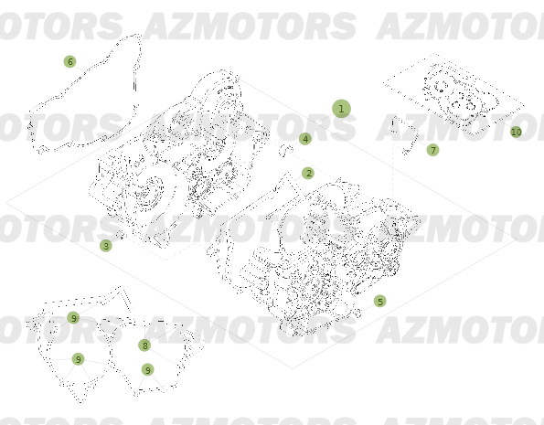Carter AZMOTORS PiÃ¨ces BETA RR 2T 250 - (2014)
