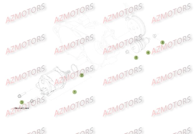 Demarrage Electrique AZMOTORS Pieces BETA RR 2T 250 - (2015)