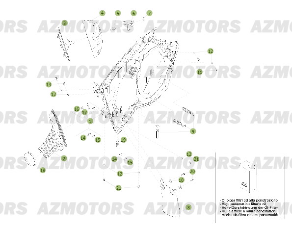 Carenages Arriere Du No Serie 750000 A 759999 AZMOTORS PiÃ¨ces BETA RR 2T 300 - (2013)