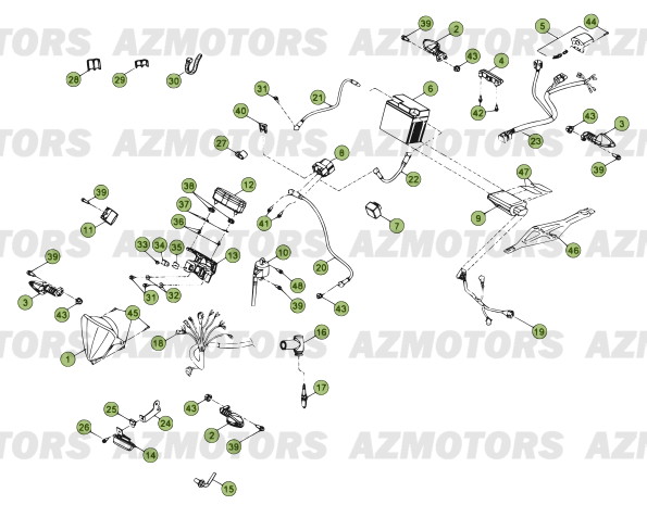 Electricite Du No Serie 700790 A 799999 AZMOTORS PiÃ¨ces BETA RR 2T 300 - (2013)