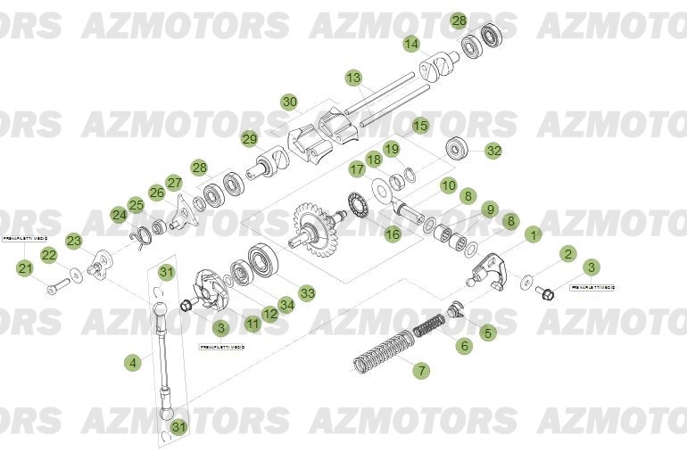 Installation De Refroidissement AZMOTORS PiÃ¨ces BETA RR 2T 300 - (2013)