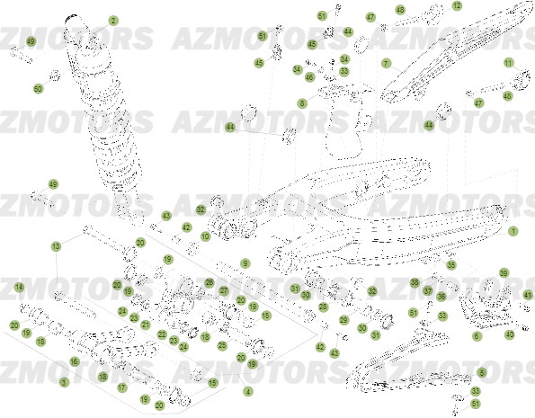 Kick   Starter AZMOTORS PiÃ¨ces BETA RR 2T 300 - (2013)