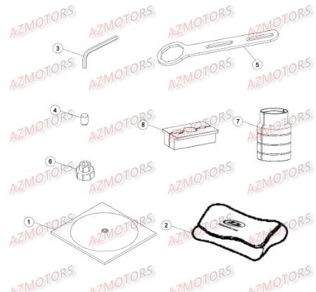 Outils Special AZMOTORS Pieces BETA RR 2T 300 - (2015)