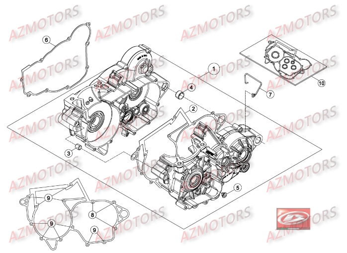 Carter AZMOTORS Pieces BETA RR 2T 300 - (2016)