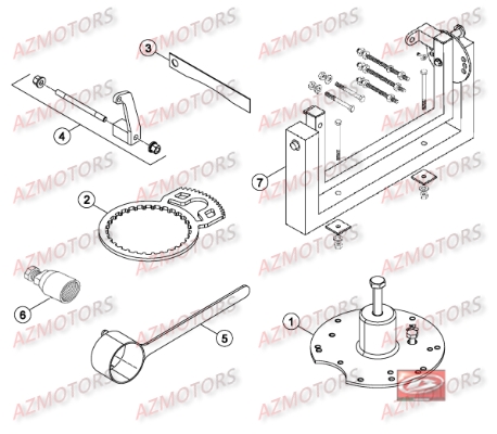 Outillage Special AZMOTORS Pieces BETA RR 2T 300 - (2016)