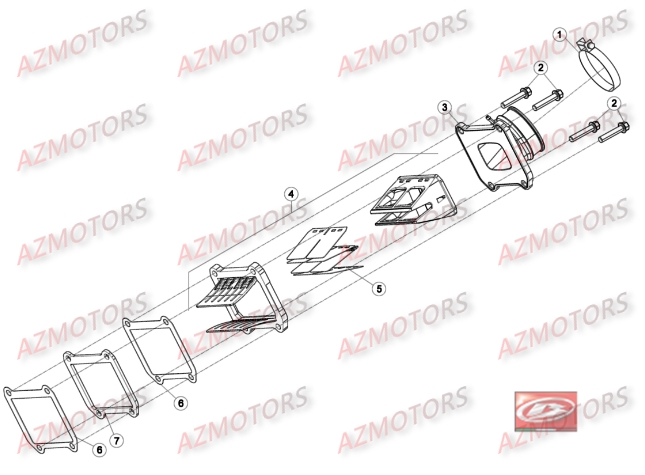 Pipe Clapet AZMOTORS Pieces BETA RR 2T 300 - (2016)