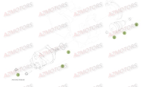 Demarreur AZMOTORS Pieces BETA RR 2T 300 - (2017)