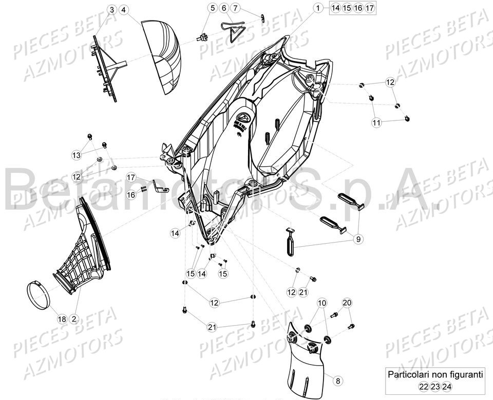 FILTRE AIR - BETA pour FILTRE A AIR de RR-350-4T-17