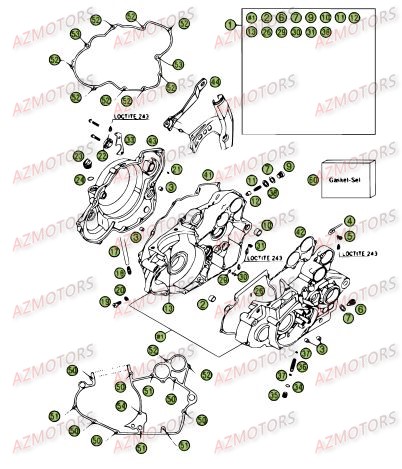 Carter AZMOTORS PiÃ¨ces Beta RR 4T 525 Enduro - 2008