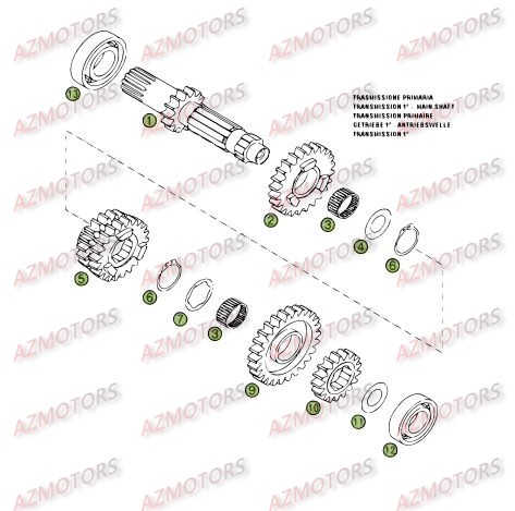 Boite A Vitesses AZMOTORS PiÃ¨ces BETA RR 4T 400 - [2008]
