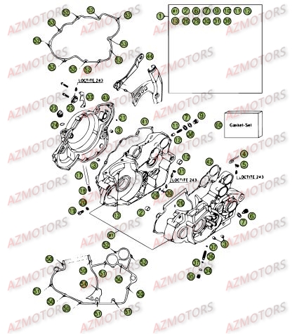 Carter AZMOTORS PiÃ¨ces BETA RR 4T 400 - [2008]