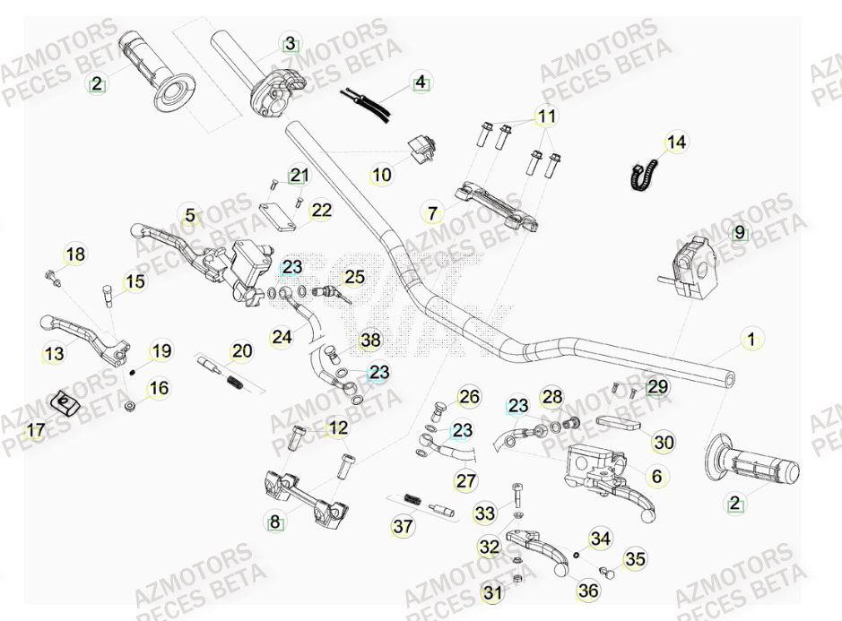 GUIDON RR 4T  07 - BETA pour GUIDON de RR-4T-10