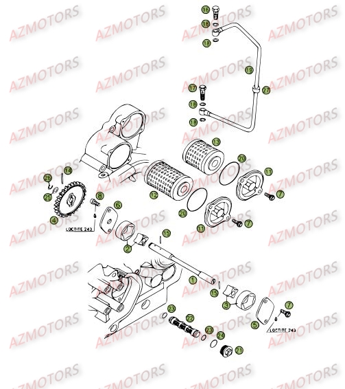 Circuit De Lubrification AZMOTORS PiÃ¨ces BETA RR 4T 400 - [2006-2005]