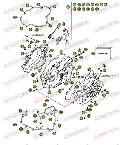 Carter AZMOTORS PiÃ¨ces Beta RR 4T 400 Enduro - 2009