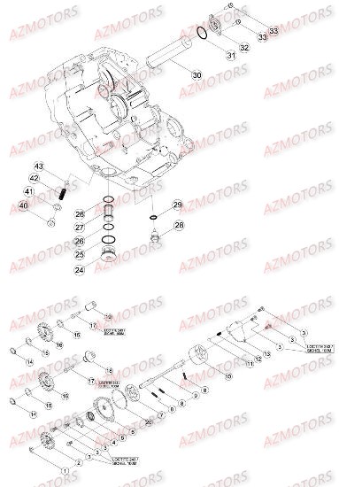Circuit De Lubrification AZMOTORS PiÃ¨ces Beta RR 4T 400 Enduro - 2010