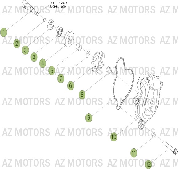 Installation De Refroidissement AZMOTORS PiÃ¨ces Beta RR 4T 400 Enduro - 2013