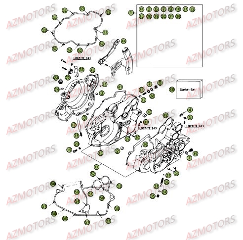 Carter AZMOTORS PiÃ¨ces BETA RR 4T 450 - [2006-2005]