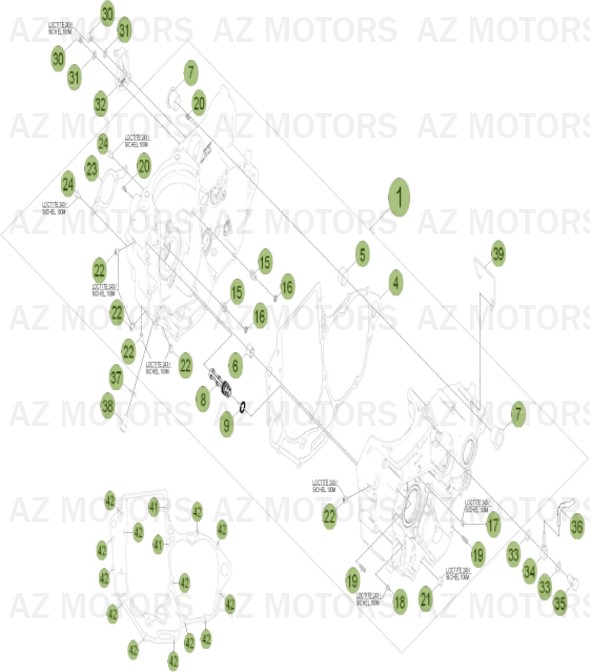 Carter AZMOTORS PiÃ¨ces Beta RR 4T 450 Enduro - 2011