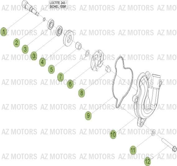 Installation De Refroidissement AZMOTORS PiÃ¨ces Beta RR 4T 450 Enduro - 2013
