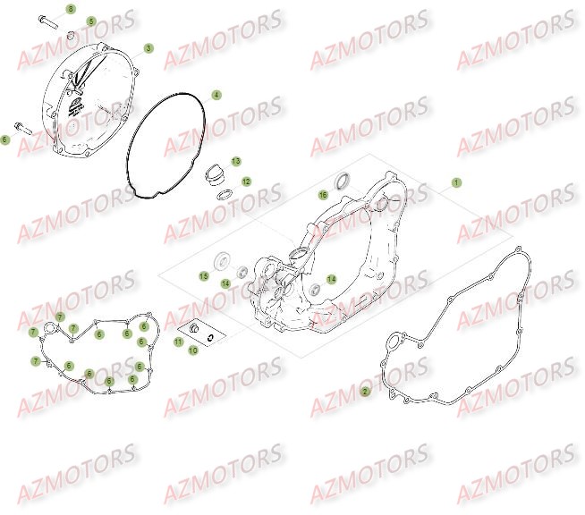 Carter 2 AZMOTORS PiÃ¨ces Beta RR 4T 450 Enduro - 2014