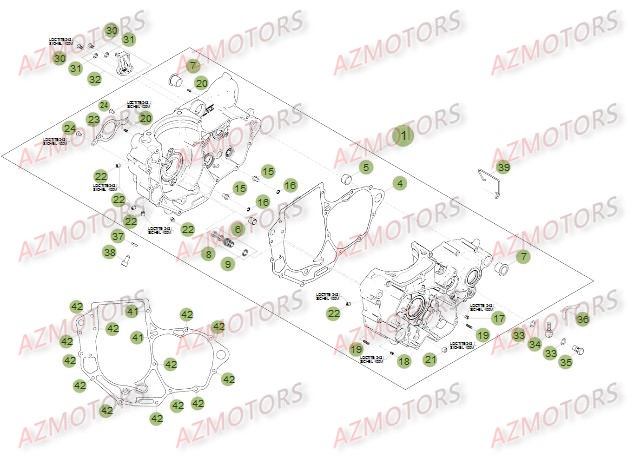 Carter AZMOTORS PiÃ¨ces Beta RR 4T 498 Enduro - 2012