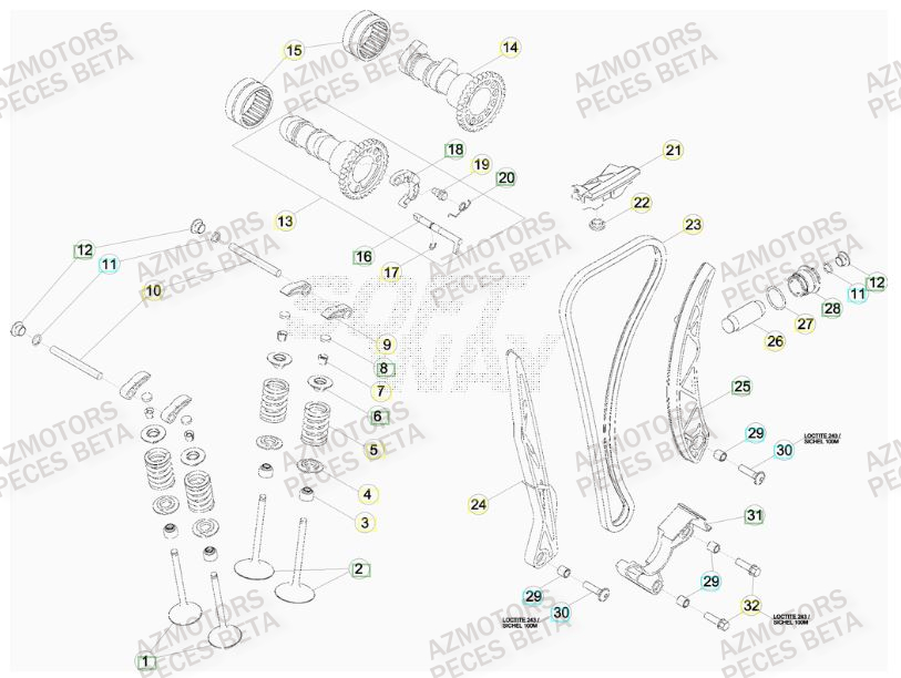 BOUCHON ARBRE COUVERCLE D EMBRAYAGE - BETA pour DISTRIBUTION de RR-FACTORY-400-11