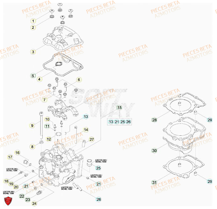 BOUCHON ARBRE COUVERCLE D EMBRAYAGE - BETA pour CYLINDRE de RR-FACTORY-520-11