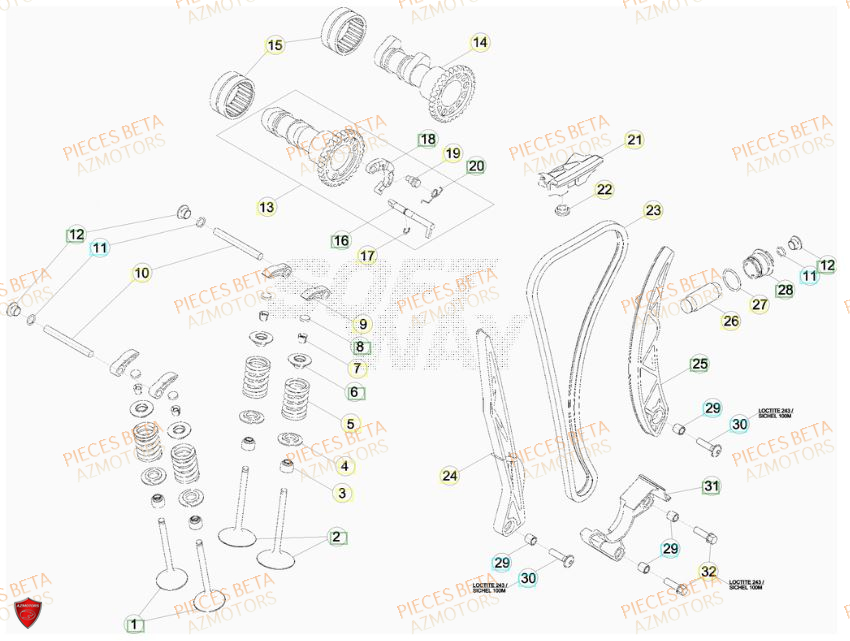 BOUCHON ARBRE COUVERCLE D EMBRAYAGE - BETA pour DISTRIBUTION de RR-FACTORY-520-11