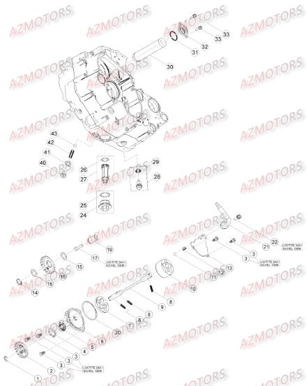 Circuit De Lubrification AZMOTORS PiÃ¨ces Beta RR 4T 350 Enduro - 2015