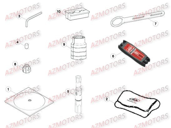 Outillage Special 2 AZMOTORS PiÃ¨ces Beta RR 4T 350 Enduro - 2015