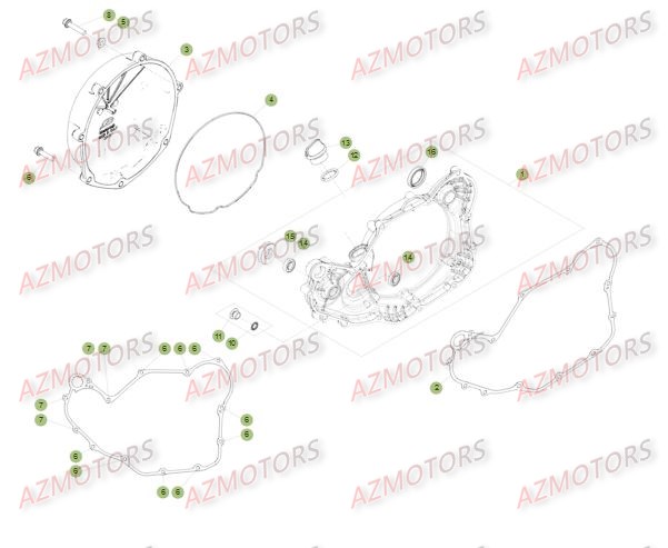 Carter 2 AZMOTORS PiÃ¨ces Beta RR 4T 390 Enduro - 2015