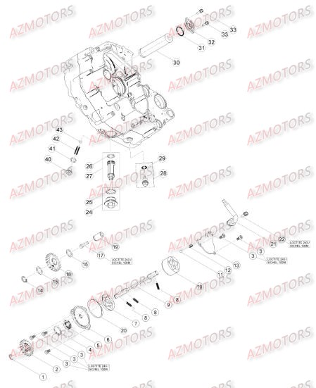 Circuit De Lubrification AZMOTORS PiÃ¨ces Beta RR 4T 430 Enduro - 2015