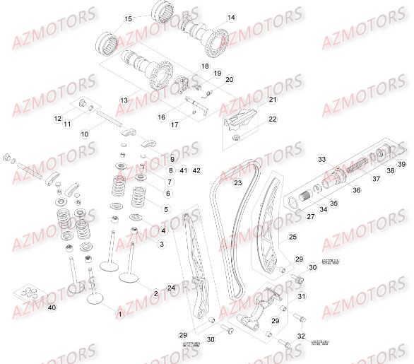 Distribution AZMOTORS PiÃ¨ces Beta RR 4T 430 Enduro - 2015