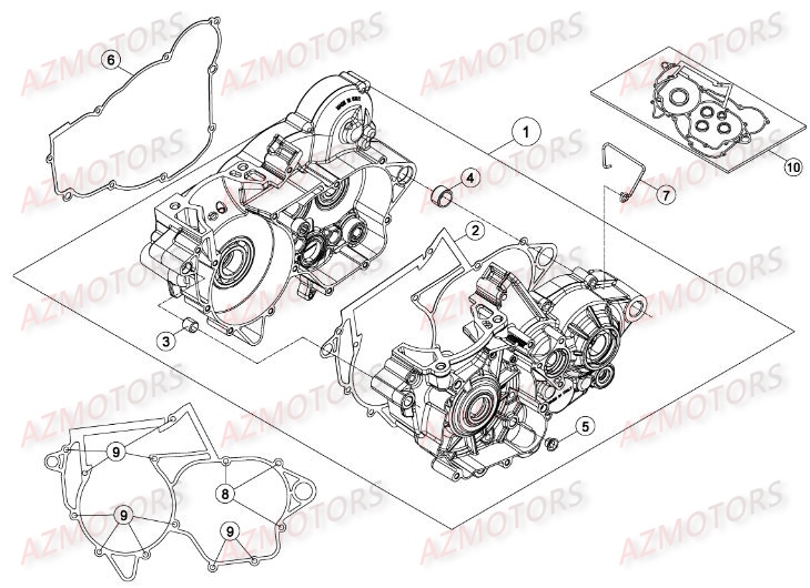 Carter Embrayage AZMOTORS Pieces BETA RR RACING 2T 250 - [2015]
