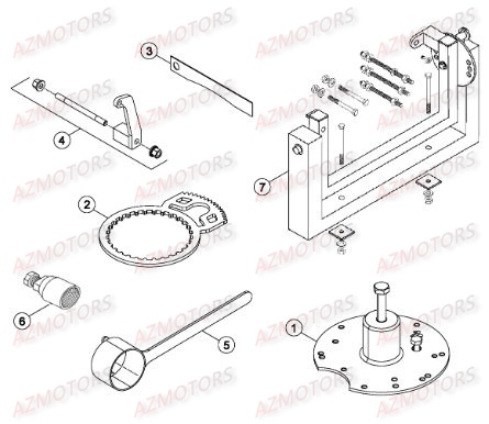 Outils AZMOTORS Pieces BETA RR RACING 2T 250 - [2015]