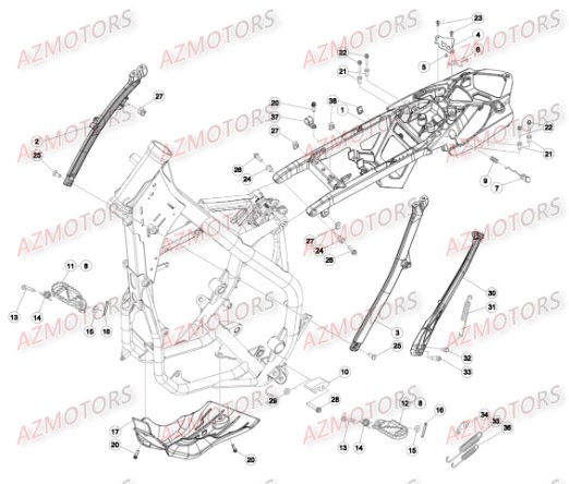 REPOSE-PIEDS - BETA pour ACCESSOIRES DU CHASSIS de RRRAC-2T-300-16