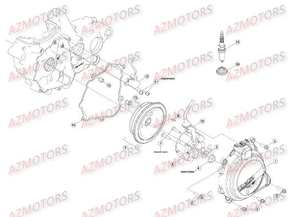 Allumage AZMOTORS Pieces BETA RR RACING 2T 300 - [2016]