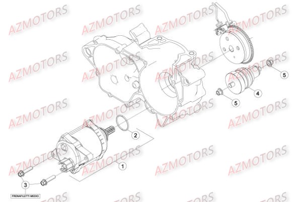 Demarreur AZMOTORS Pieces BETA RR RACING 2T 300 - [2016]
