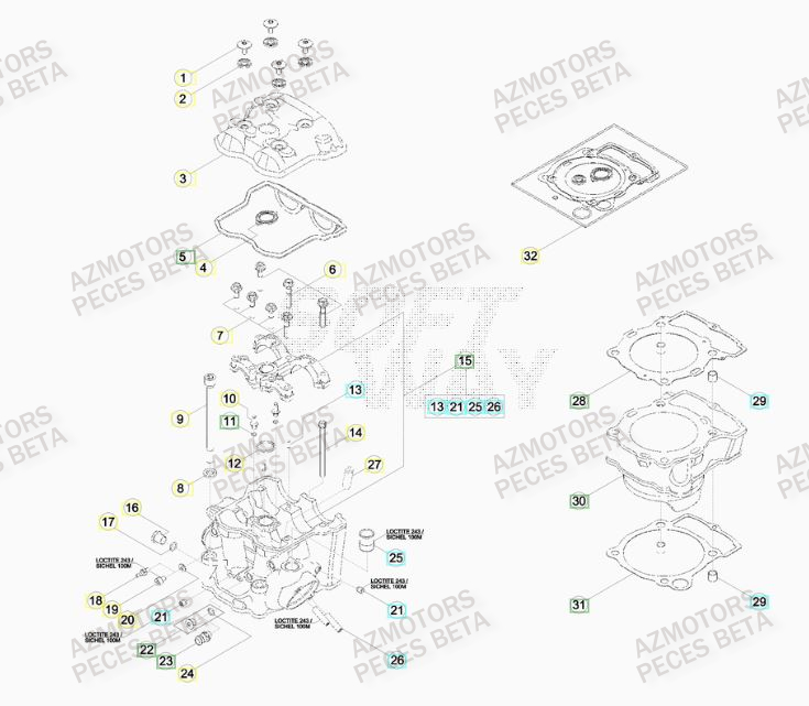 BOUCHON ARBRE COUVERCLE D EMBRAYAGE - BETA pour CYLINDRE de RRRAC-4T-450-13