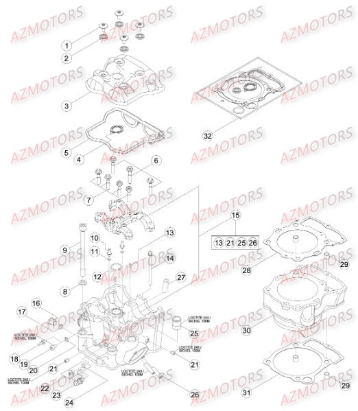 BOUCHON FILTRE HUILE - BETA pour CULASSE CYLINDRE de RRRAC-4T-450-14