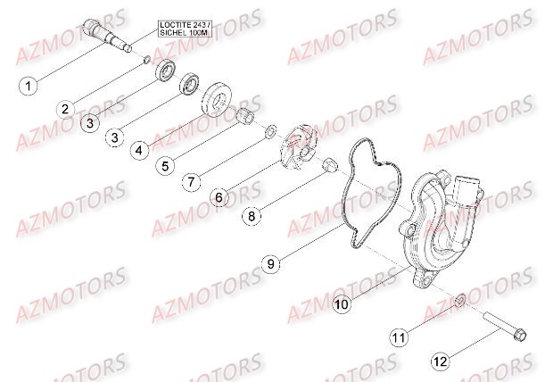 Installation De Refroidissement AZMOTORS PiÃ¨ces BETA RR RACING 4T 450 - [2014]