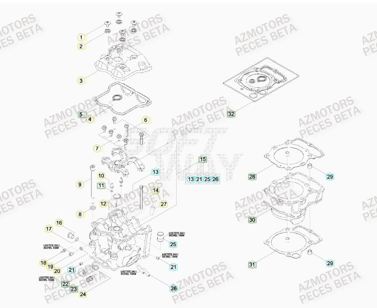 BOUCHON ARBRE COUVERCLE D EMBRAYAGE - BETA pour CYLINDRE de RRRAC-4T-498-13