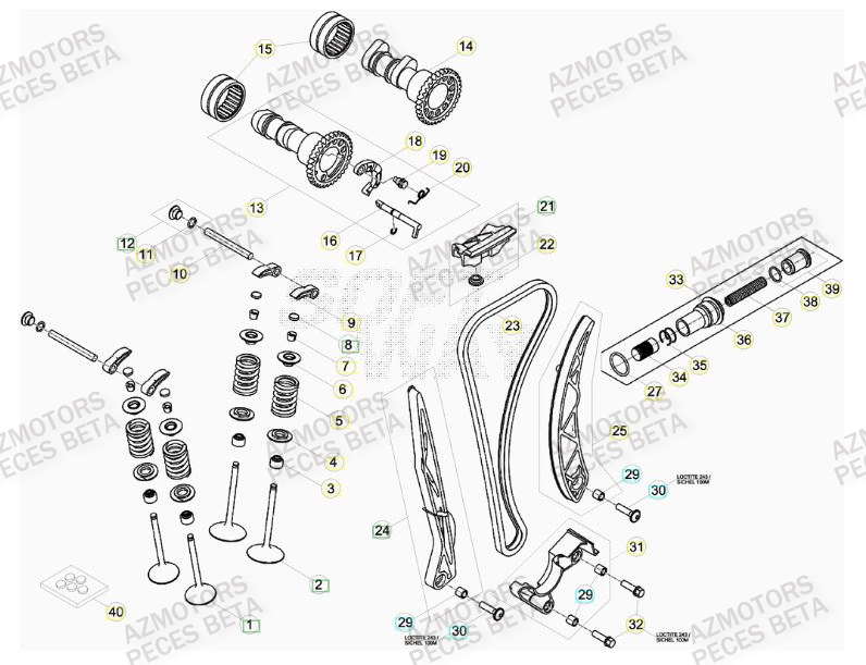 BOUCHON ARBRE COUVERCLE D EMBRAYAGE - BETA pour DISTRIBUTION de RRRAC-4T-498-13