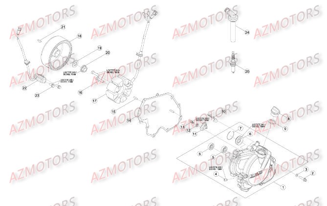 Allumage AZMOTORS PiÃ¨ces BETA RR RACING 4T 498 - [2014]
