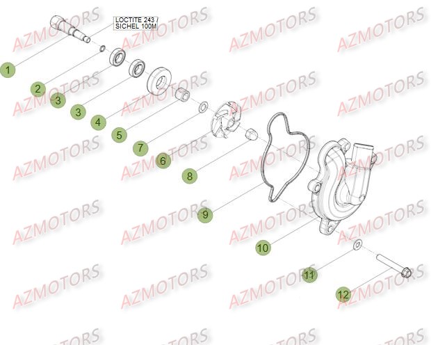 Installation De Refroidissement AZMOTORS PiÃ¨ces BETA RR RACING 4T 498 - [2014]