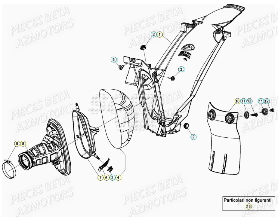Filtre A Air AZMOTORS PiÃ¨ces RR 125 2T - 2020