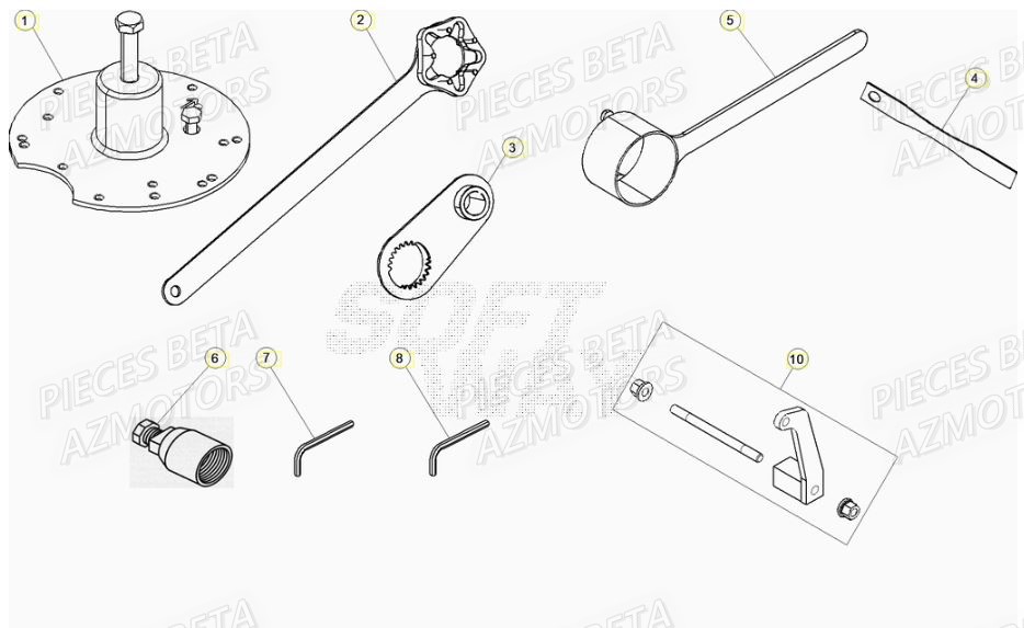 Outils AZMOTORS PiÃ¨ces RR 125 2T - 2022