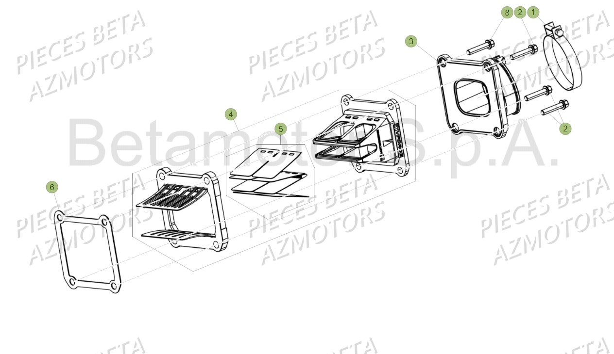 Boite A Clapet AZMOTORS PiÃ¨ces Beta RR 125 2T - 2018